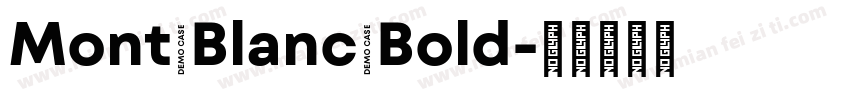 Mont Blanc Bold字体转换